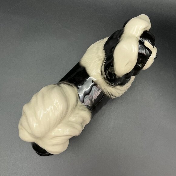 Coopercraft England Shih-Tzu / Lhasa Apso Black & White Ceramic Figurine - Picture 7 of 12